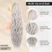 Flufymooz 66 cm Curly Ponytail Extension - Gray/Silver/White Mixed Hairpiece for Women - Synthetic Horse-Tailed Hair Extensions - Buy Online on GoSupps.com
