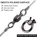 Ball Bearing Swivels Fishing  25pcs Barrel Swivels Fishing Tackle Stainless Steel Welding Rings High Strength Saltwater Fishing Swivels Connectors Size 0 (35lb) 25 Pcs - Buy Online on GoSupps.com