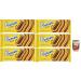 Italian Gourmet E.R. Pavesi Pavesini Double Crunchy Snack with Fondant Chocolate Dark Chocolate Crispy Snack Light Snack 6 x 60 g + Gourmet Italian Pulp 400 g