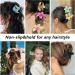 Leikedun 6 PCS Flower Hair Clips for Medium Thick Hair - Non Slip, Strong Hold Hair Claw Clips in 6 Colors - French Hair Accessories for Girls & Women - Buy Online on GoSupps.com