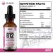 High Strength Vitamin B12 Liquid Drops 3000mcg - Vegan Friendly 60ml - Sublingual Dual Action for Fast Absorption - Buy Online on GoSupps.com