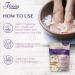 Fivona Lavender Foot Soak Blend - Calming Epsom Salt for Tired Feet Soothe Soreness & Rejuvenate Pedicure Spa at Home (14.1 oz - Buy Online on GoSupps.com