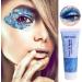 Buy 2 Pieces Mermaid Sequin Body Glitter Gel - Chunky Sparkling Makeup for Festivals & Birthdays | Includes Brushes - Blue - Buy Online on GoSupps.com