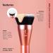 Real Techniques Glow Round Base Makeup Brush For Liquid and Cream Makeup Flat Top Foundation Brush For Buffing and Blending Up Coverage Dense Synthetic Bristles Vegan and Cruelty Free 1 Count - Buy Online on GoSupps.com