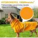Waterproof Hundring Coat for Dogs - Adjustable Lightweight Mackintosh with Hood & Reflective Stripes | Small Medium & Large | Perfect for Outdoor Walks - Orange - Buy Online on GoSupps.com