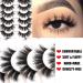 Fyonas 20MM 6D Super Fluffy Faux Mink False Eyelashes - 7 Pairs Pack - Fireworks - Buy Online on GoSupps.com
