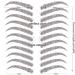 Realistic 4D Eyebrow Tattoo Transfer Stickers - Reddish Brown Chocolate Color - 99 Pairs - Suitable Sizes - Christmas Gift - Brown 901 - Buy Online on GoSupps.com