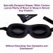 3D Contoured Sleep Eye Mask - Soft Blackout Blindfold with Adjustable Strap | Light Blocking Protects Eyelashes - Buy Online on GoSupps.com