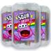 Mijoma acid fruit gum stripe - 3 -seater set 900g - vegan halal natural dyes - strawberry Kola Tutti frutti - delicious candy for every occasion - perfect for sweet tooth (tutti frutti)