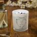 Personalised Wedding Day Candle Gift with Blue Floral Heart (Paris Garden) - Buy Online on GoSupps.com