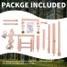 QBLEEV Bird Cage Play Stand Toy Set - Wood Stands, Chew Toys, Ladder, Swing, Perch - Activity Center for Parrots and Small Birds - Buy Online on GoSupps.com