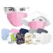 npluseins mouth and nose mask - boil-proof - reusable Communitymask 1514.2184 9 x 14 cm Pink