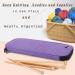 Teamoy Knitting Needles Case - Purple Travel Organizer Bag for Needles and Hooks (Up to 14'') - Buy Online on GoSupps.com