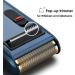 Styleader Aluminum Foil Shaver - 24K Gold Coated Blade, Beard Trimmer, Rechargeable Electric Razor for Men (Blue) - Buy Online on GoSupps.com