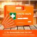 First Aid Suitcase DIN 13157:2021 | Complete Kit with Wall Bracket & Free Sticker | Ideal for Home & Business - 2022 Edition - Buy Online on GoSupps.com