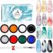 Biutee Stamping Paint Nail Polish Gel Stamper Kit - 8 Colors UV Gel Polish Set for Nail Art | Spring/Summer Gift - Buy Online on GoSupps.com