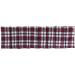 Large 75x20cm Grape Seed Pillow - 8-Chamber Flannel Heat Pad | Extra Long Red Check Design - Buy Online on GoSupps.com