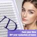 300PCS D Curl 10D 0.07mm 8-16mm Cluster Lashes Extension Kit | DIY Individual Eyelashes Clusters for Home | Wide Stem Mixed Lash Clusters - Buy Online on GoSupps.com