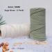 3mm Sage Green Macrame Cord - 109 Yards Natural Cotton Rope for Macrame Knitting and Weaving - Buy Online on GoSupps.com