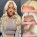 Octtsea 613 Blonde Lace Front Human Hair Wig 22 Inch Body Wave | Pre Plucked with Baby Hair | 150% Density HD Lace Frontal Wig for Women - Buy Online on GoSupps.com