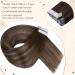 Buy Hetto Tape Extensions - Real Hair Blond & Dark Brown Tape-In Extensions | Invisible Thick 35cm 50g - Perfect for Ase Blond #4/18/4 - Buy Online on GoSupps.com