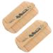 YARNOW Lot de 2 Peignes Dents Doubles en Bambou Dense Antipelliculaire pour Cheveux Stimulation Circulation Sanguine Soulagement Maux de T te Soin Cheveux Domicile Style Al atoire