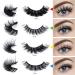 BSLVWG faux cils dramatiquement moelleux 6d vison Mascara rayures russes Mascara rayures d Curl naturel moelleux Mascara faux cils 20 paires de faux cils pais (4 mod les) - Buy Online on GoSupps.com