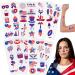 4th of July Temporary Tattoos | 100 USA Temporary Tattoos | American Flag  USA  Temporary Tattoos | 4th of July Party Props | USA Game Day Party Decoration | American theme Party Favors | by Anapoliz