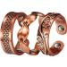 Pure Copper Rings Set of 3 Magnetic Copper Ring with Strong Magnets Adjustable Size Suitable for Gifts