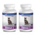 PET SUPPLEMENTS cat Omega Supplement - Omega 3 - for Cats - Heart Brain and Joint Function - SOFTGELS - Joint Supplement for Cats - 2 Bottle (360 SOFTGELS)