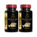 Fish Oil Omega-3 Supplement - Wild Alaskan Salmon - EPA DHA Fatty Acids - No Fishy Burps - Triple Strength EPA DHA - Immune Booster & Joint Support - 2 Bottles