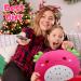 Dragon Fruit Cow Plush Pillow - Round Stuffed Animal Cushion for Kids, Room Decoration & Gifts - Buy Online on GoSupps.com