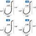 120pcs Octopus Fishing Hooks | Barbed Baitholder Hooks | High Carbon Steel | Circle Jig Fish Hooks | Freshwater Saltwater | Sizes 8-6/0 - Buy Online on GoSupps.com