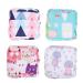 Storage bags for women's bandages 4pack - period bag with zipper for women's bands first period gifts for girls collecting bags for teenage girls pink 1st