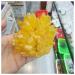 Natural Crystal Rough Crystals Yellow Natural Crystal Cluster Phantom Quartz Electroplating Crystal Aquarium Decoration Home Decor 1pcs (Size : 350-400g)