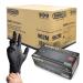 Ronco Sentron6 Medium Size Black Disposable Nitrile Gloves Heavy Duty Powder-Free Industrial Grade 6 MIL Thickness Textured Case of 10 Packs (1000 Gloves)