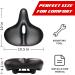 PeloFamily Wide Bike Seat for Peloton Bike & Bike Plus | Padded Bicycle Seat Cushion for Comfort | Replacement Saddle for Women & Men | Accessory for Most Bikes - 10.5 Wide - Buy Online on GoSupps.com