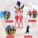 2 Pairs Red Non Slip Ice Cleats for Men and Women - Snow Traction Cleats Crampons for Walking and Running on Snow and Ice - Buy Online on GoSupps.com