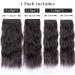 20 Dark Brown Synthetic Curly Clip-in Hair Extensions - 4Pcs Set for Women - Buy Online on GoSupps.com