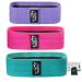 Fit Simplify Non Slip Fabric Resistance Hip Bands Set of 3