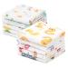 HBselect 10 baby washcloths soft towels washcloths made of high-quality bamboo fiber with hanging rope white 10 pieces 25 25 cm