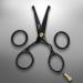BRV MEN German Steel Titanium Plated Rounded-Tip Scissors - Professional Facial Hair Grooming Trimmer for Beard, Mustache, Nose, and Ear Hair - Black - Buy Online on GoSupps.com