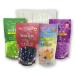 4-Pack WuFuYuan Boba Tapioca Pearls 4 Varieties Bundle with 1 Pk of 50 Boba Wide Straws Individually Wrapped Bubble Tea Ingredients