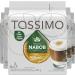 Tassimo Nabob Caf Crema Coffee Single Serve T-Discs 110g (5 Boxes of 14 T-Discs) & Nabob Latte Coffee Single Serve T-Discs 263g (5 Boxes of 8 T-Discs) Coffee+ Coffee 8 Count (Pack of 5) - Buy Online on GoSupps.com