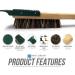 Boot Brush Mud Remover with Scraper | Stiff Bristles | Outdoor Shoe Cleaner for Wellingtons & Hiking Boots - Buy Online on GoSupps.com