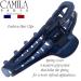Camila Paris CP3220 French Hair Clip - Medium Narrow Blue Hair Claw for Women - Made in France - Strong Hold Styling Accessory - Buy Online on GoSupps.com