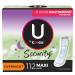 U by Kotex Security Maxi Feminine Pads, Overnight Absorbency, Unscented, 112 Count (4 Packs of 28) (Packaging May Vary) Non-Winged (112 Count)