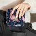 Stylish Menstruation Pad Bag with Zipper | Watercolor Dolphin Bubble Pattern | Women's Tampon & Napkin Storage Solution - Buy Online on GoSupps.com