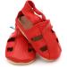 Dotty Fish Soft Leather Baby Shoes | Toddler Sandals | Non-slip Suede Soles | Red | 0-6 Months to 3-4 Years - Buy Online on GoSupps.com