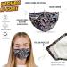 Washable 3-Layer Cotton Face Masks with Nose Wire for Glasses Wearers | Reusable & Breathable | Filter Pocket & Adjustable Loops (2-Pack, Floral - Q) - Buy Online on GoSupps.com
